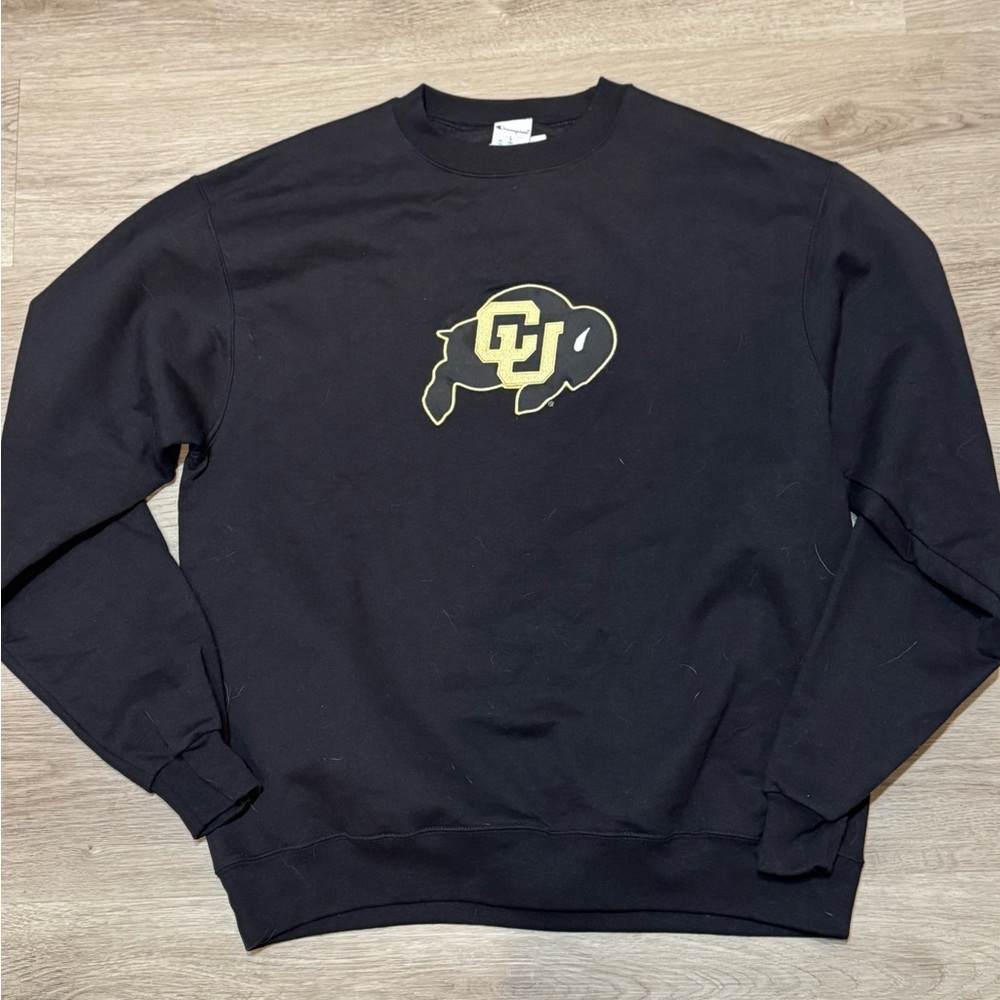Colorado Buffaloes Champion Primary Logo Pullover Sweatshirt - Black